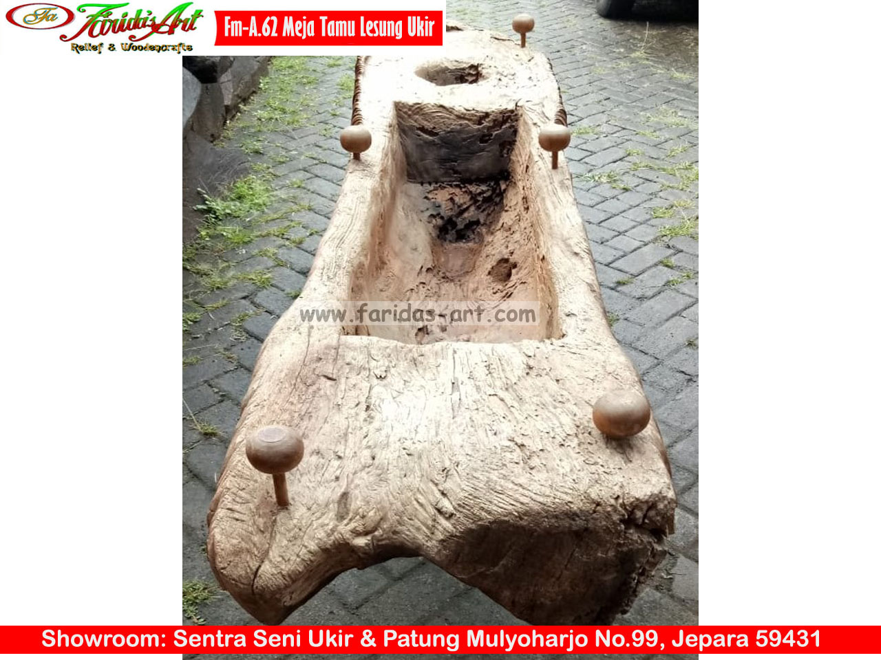 Meja Hias/Makan - Lesung Ukir 30
