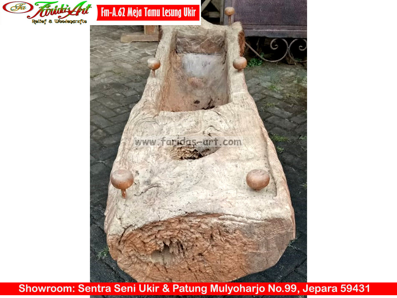 Meja Hias/Makan - Lesung Ukir 30