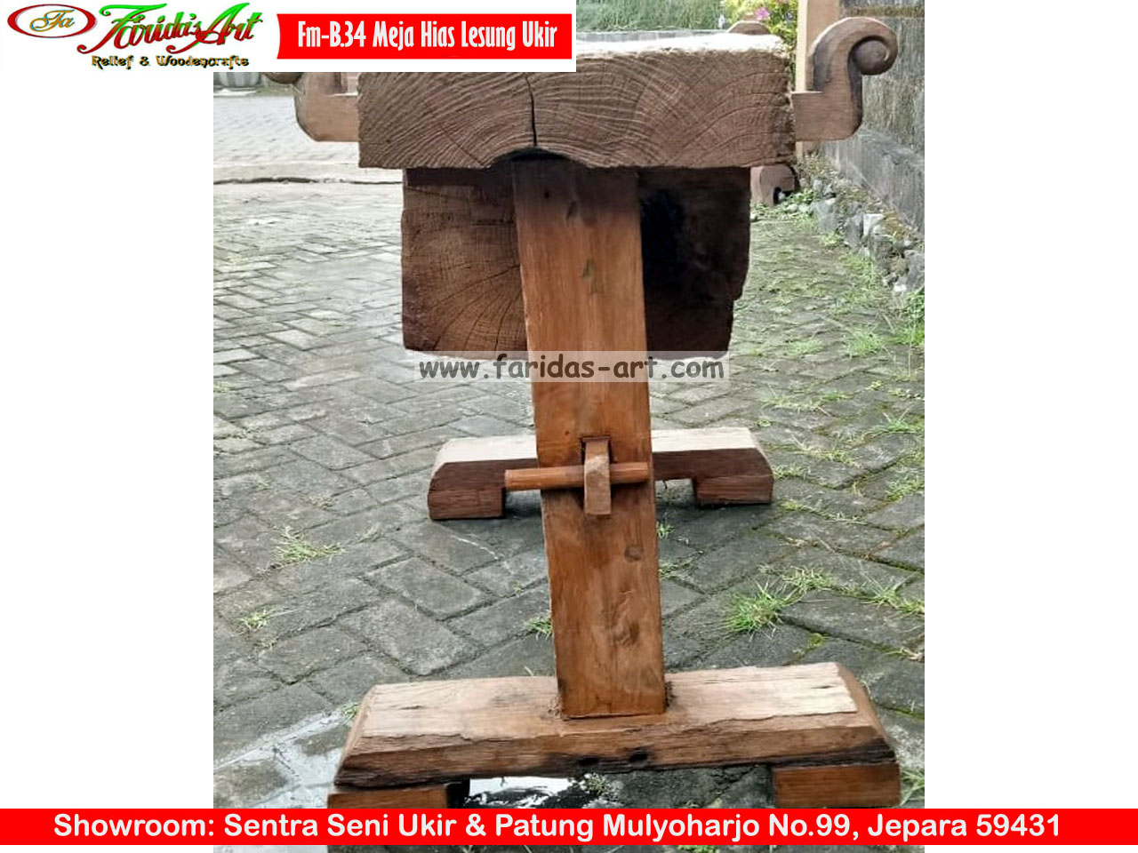 Meja Hias/Makan - Lesung Ukir 24