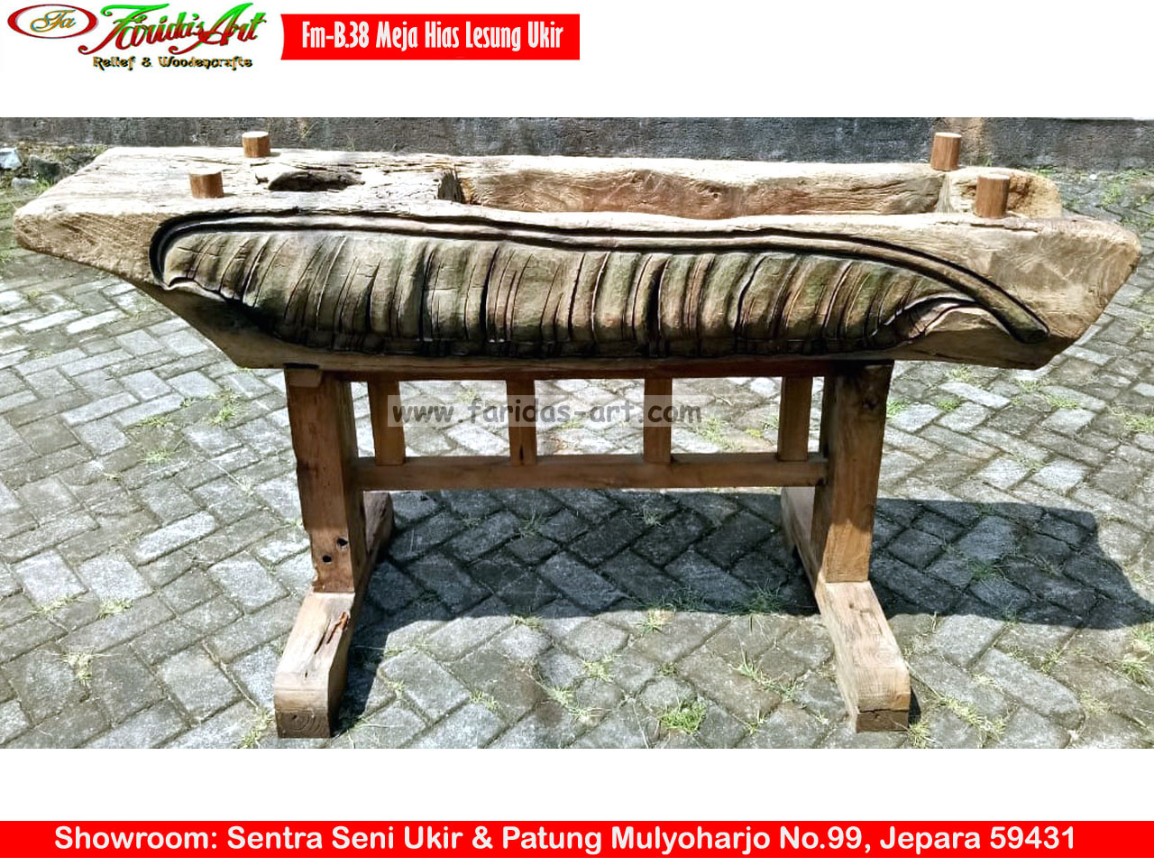 Meja Hias/Makan - Lesung Ukir 28
