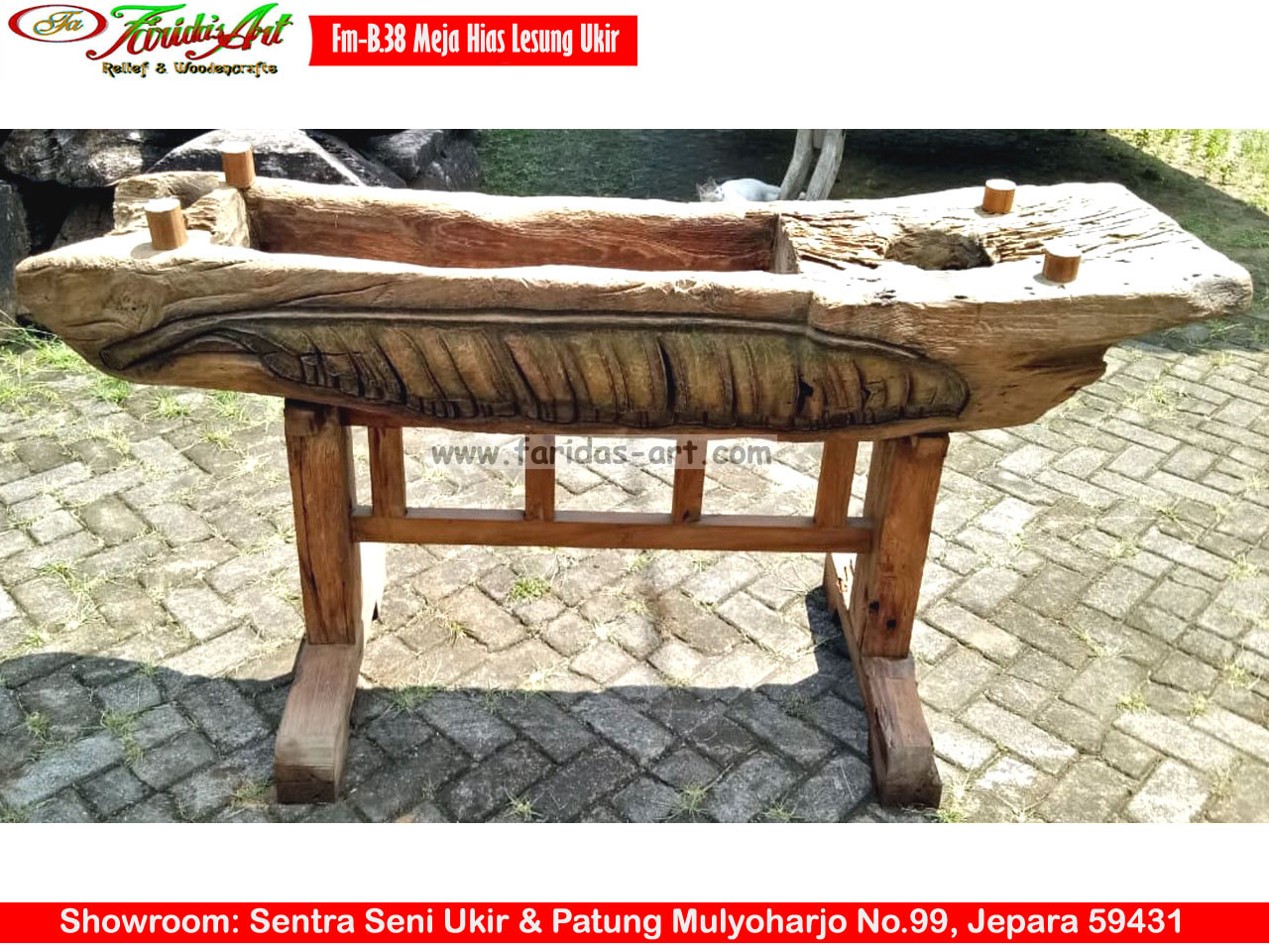Meja Hias/Makan - Lesung Ukir 28