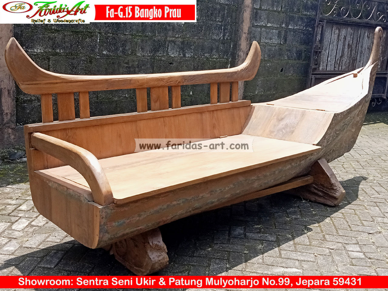 Bangko Kayu Jati ex. Prau (Asli)
