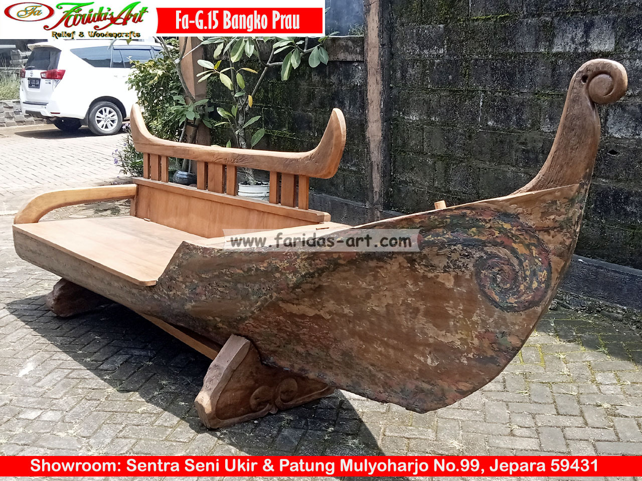 Bangko Kayu Jati ex. Prau (Asli)