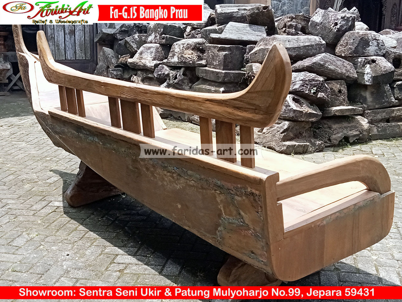 Bangko Kayu Jati ex. Prau (Asli)