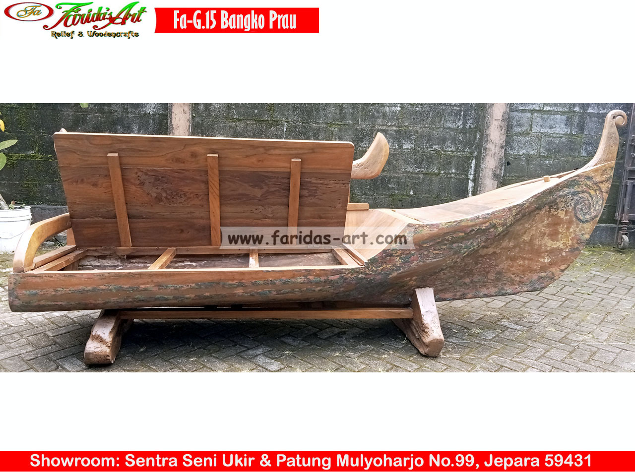 Bangko Kayu Jati ex. Prau (Asli)