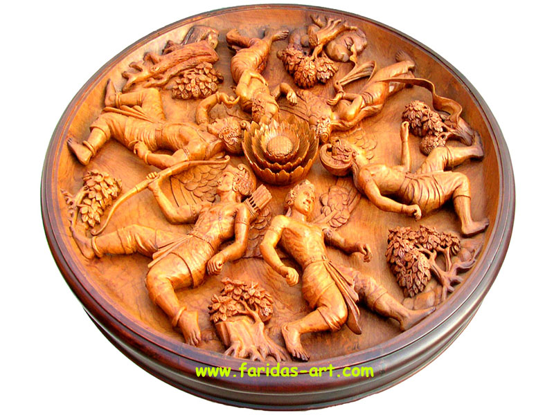 Meja Makan/Bundar Set - Pendawa 5 & Dewi Kunthi