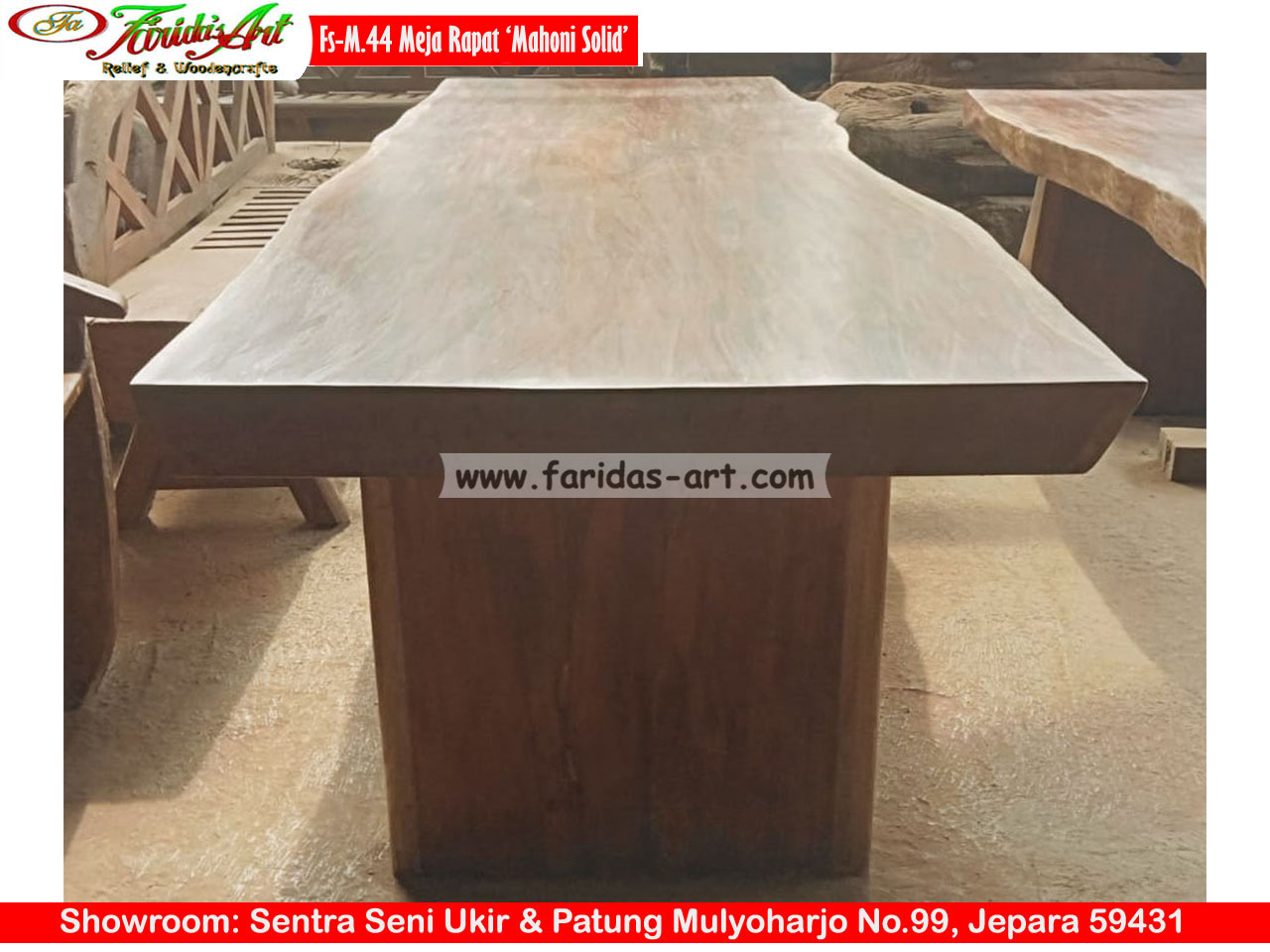 Meja Mahoni - Kayu Solid 44