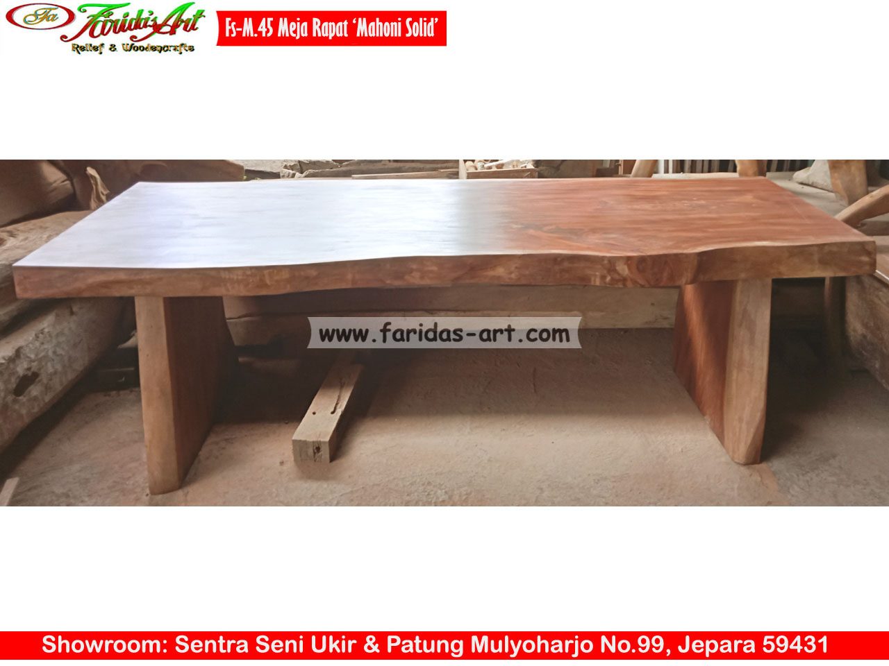 Meja Mahoni - Kayu Solid 45