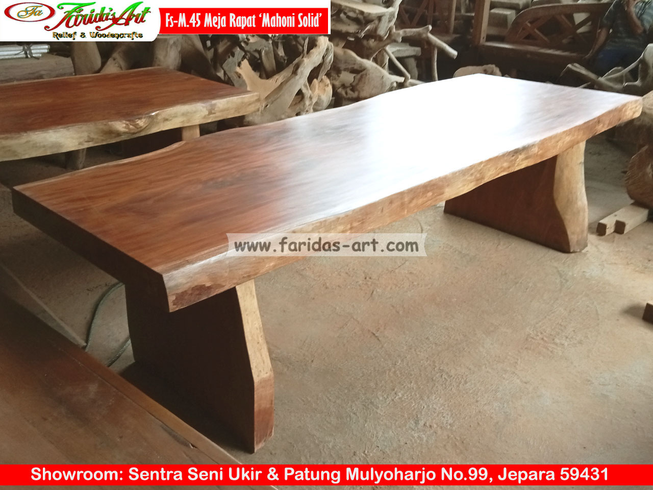Meja Mahoni - Kayu Solid 45
