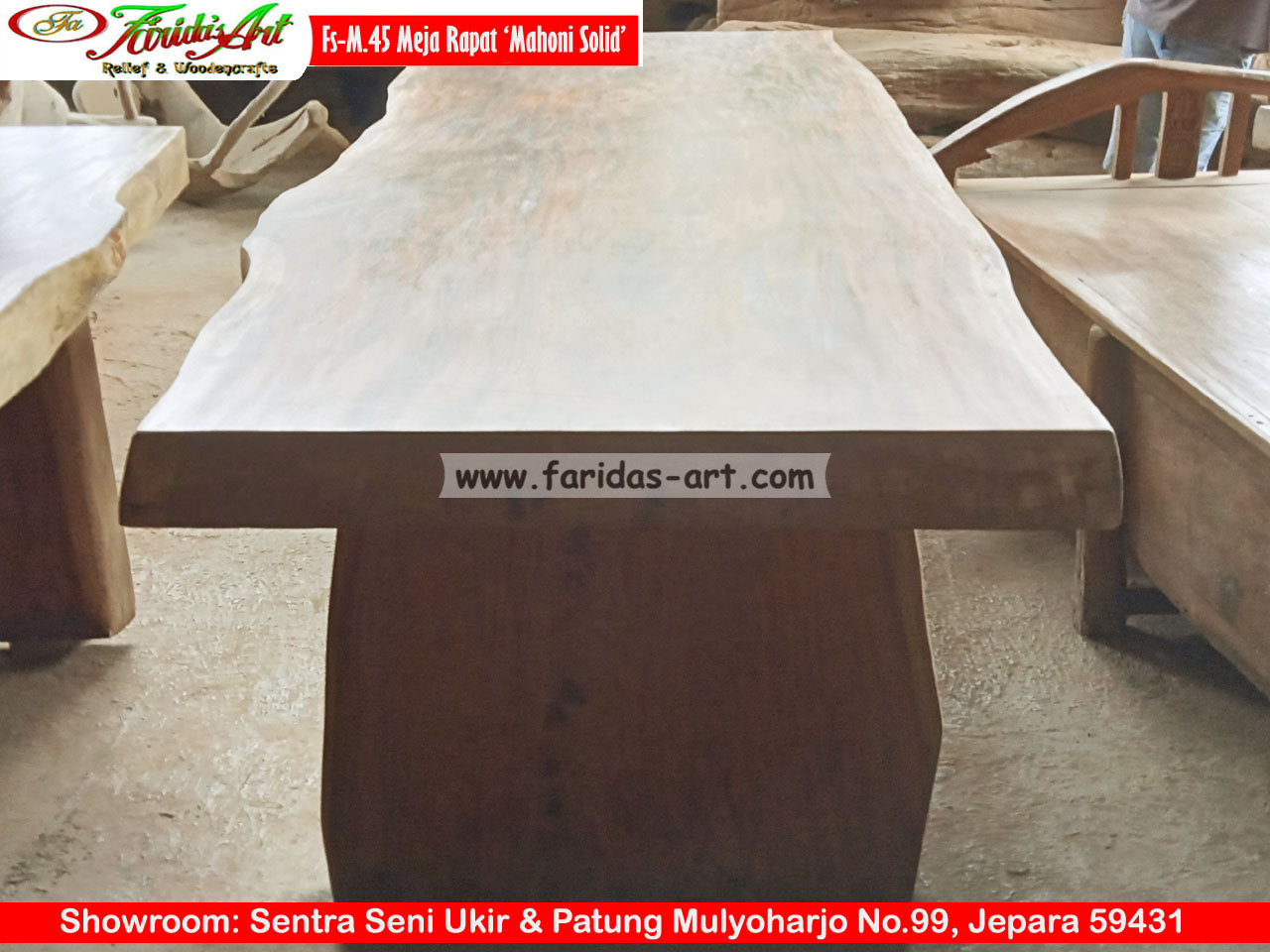 Meja Mahoni - Kayu Solid 45