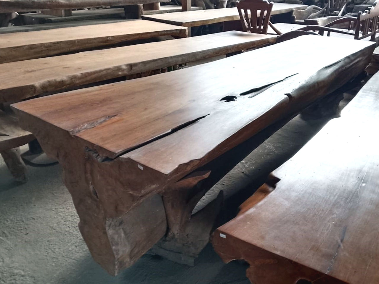 Meja Serbaguna - Solid (Log Belah) 5
