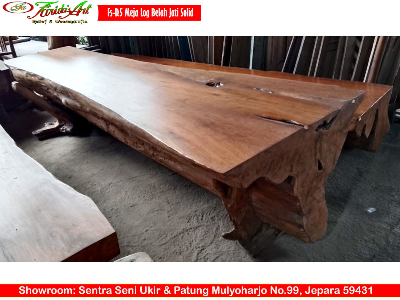 Meja Serbaguna - Solid (Log Belah) 5