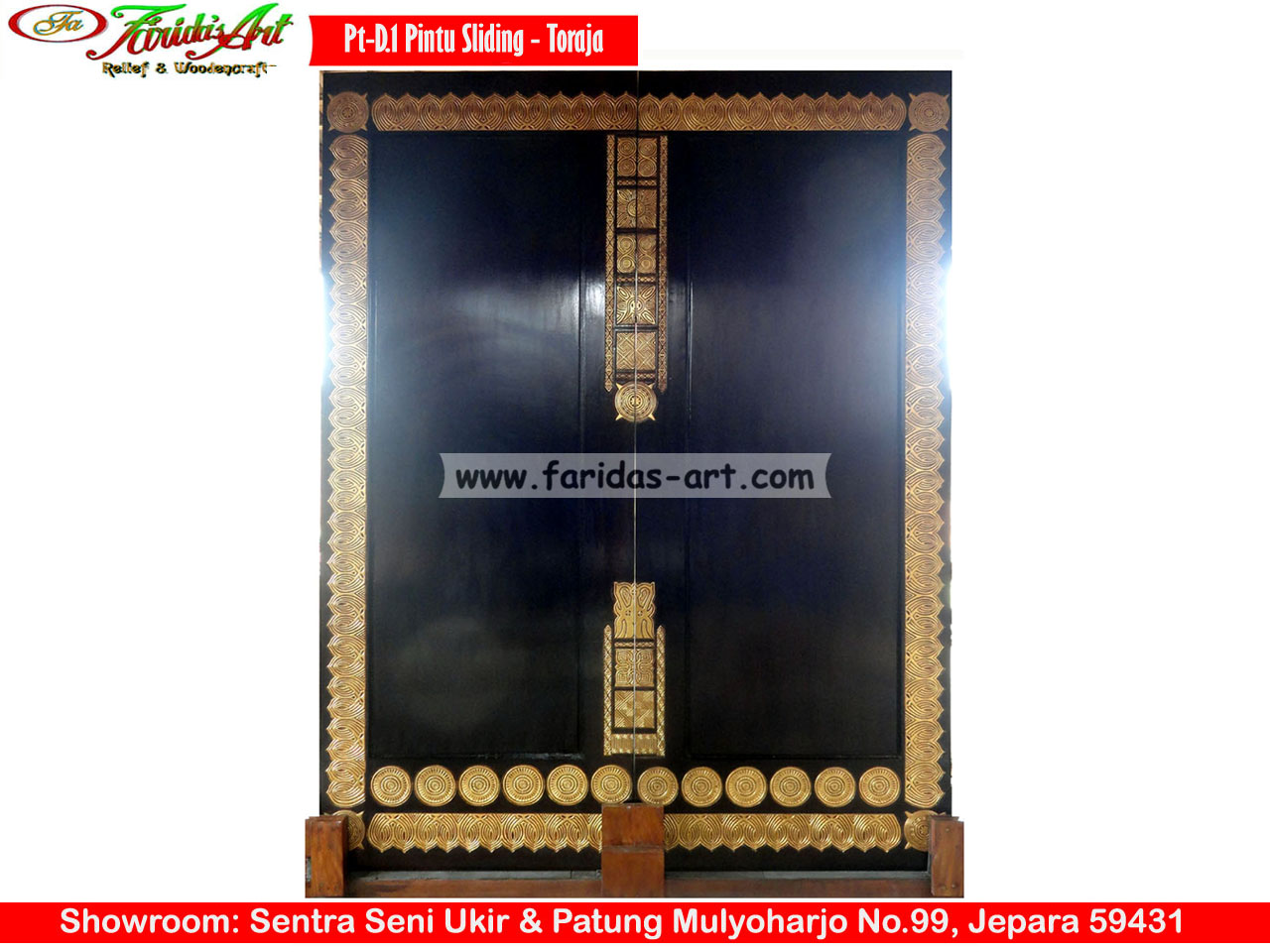 Pintu Sliding - Motif Toraja