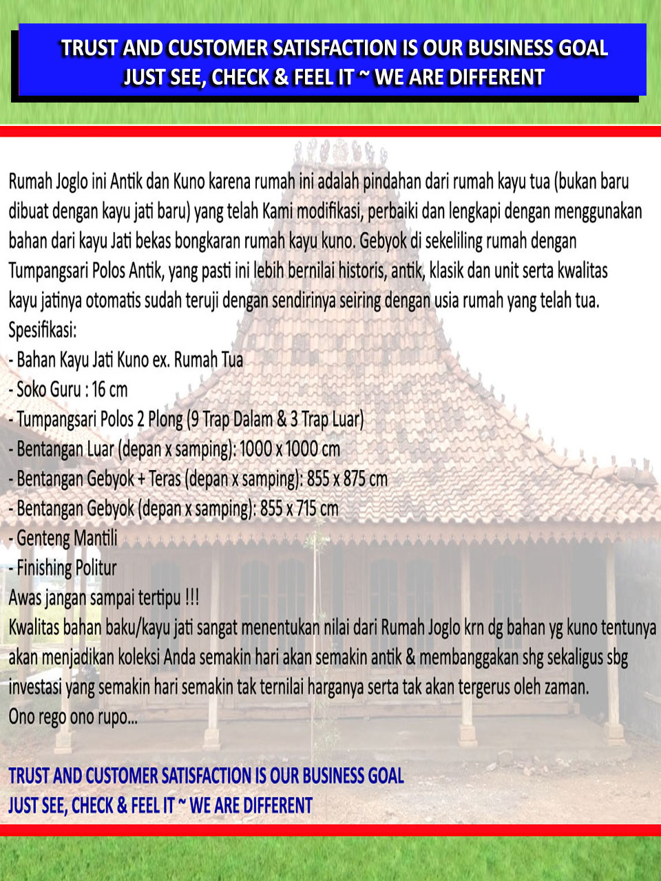 Rumah Joglo Adat Jawa 'Antik'