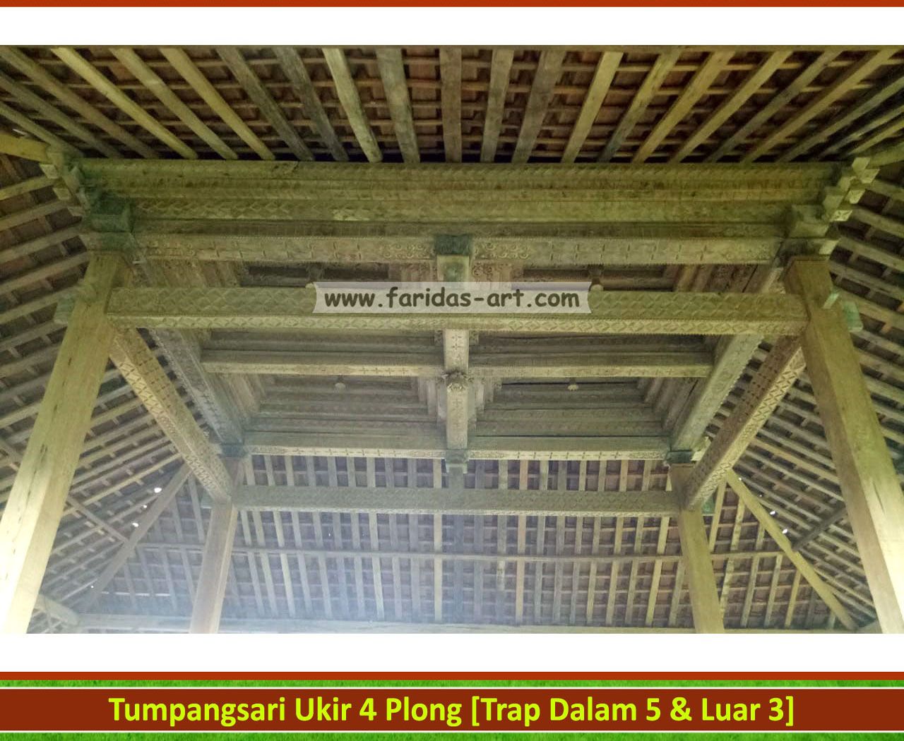 Pendopo Joglo ~ Tumpangsari Ukir (4 Plong) 'Antik' 