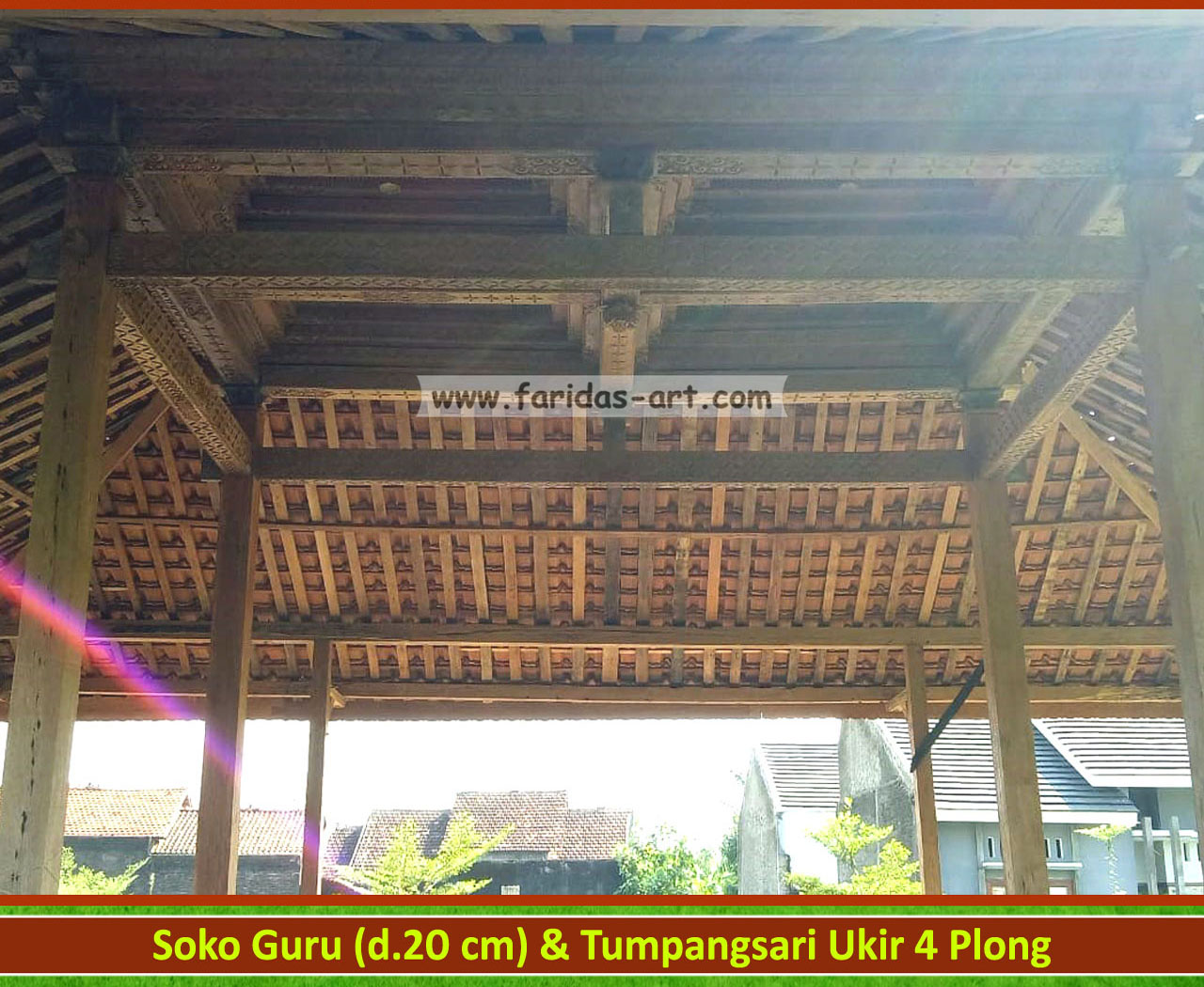 Pendopo Joglo ~ Tumpangsari Ukir (4 Plong) 'Antik' 