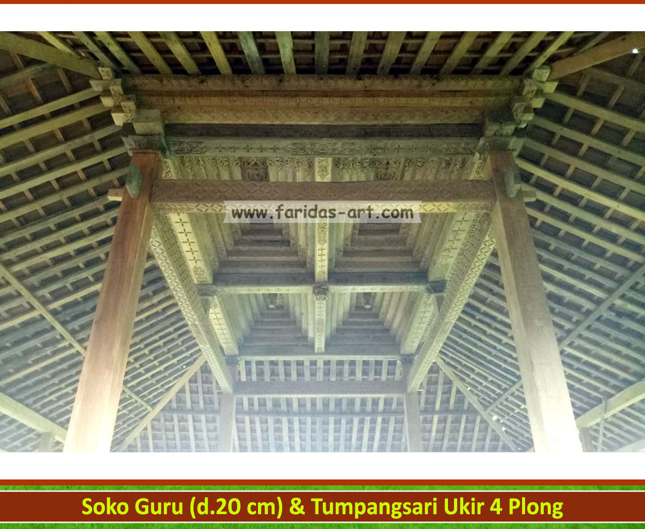 Pendopo Joglo ~ Tumpangsari Ukir (4 Plong) 'Antik' 