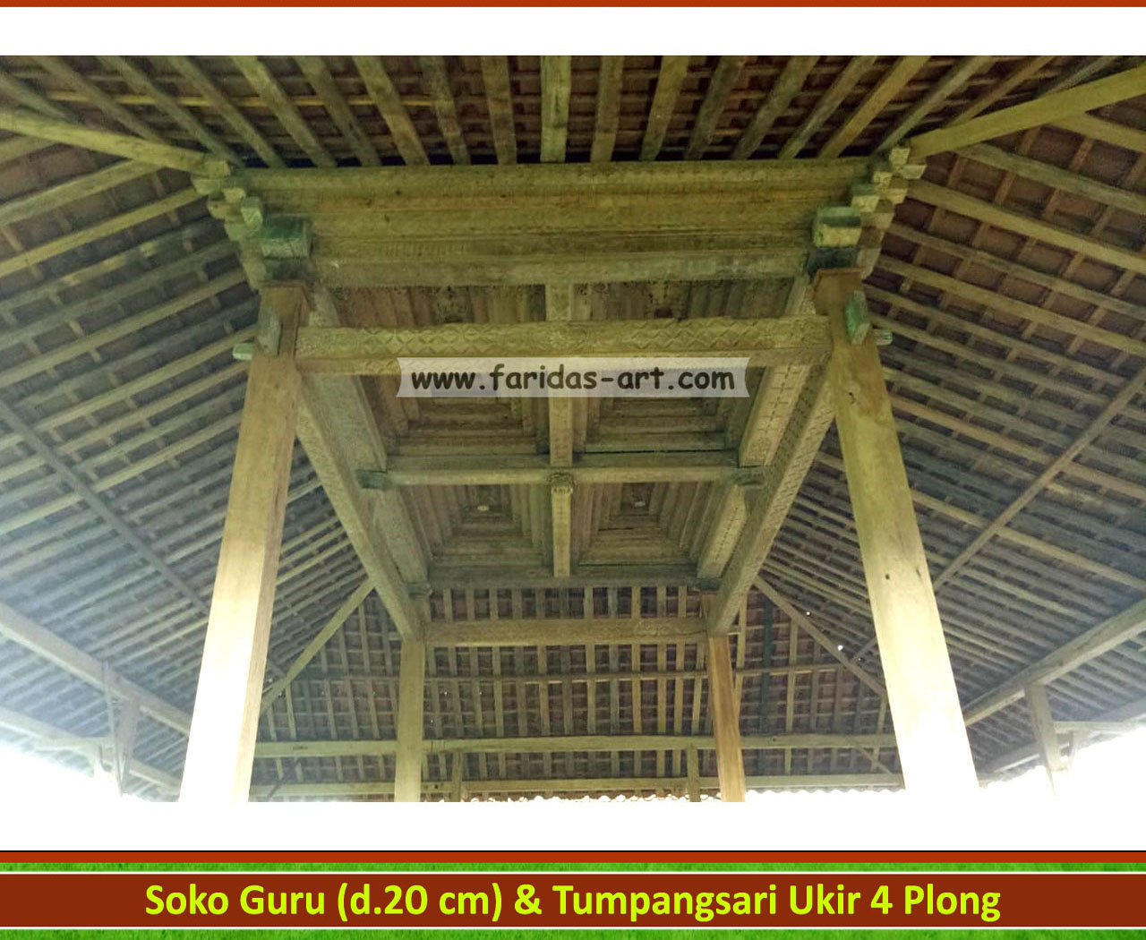 Pendopo Joglo ~ Tumpangsari Ukir (4 Plong) 'Antik' 
