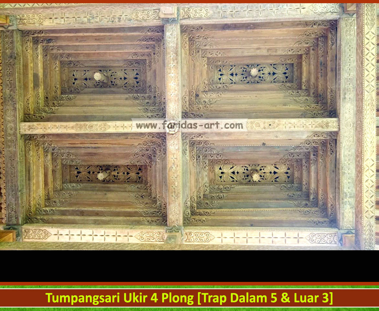 Pendopo Joglo ~ Tumpangsari Ukir (4 Plong) 'Antik' 
