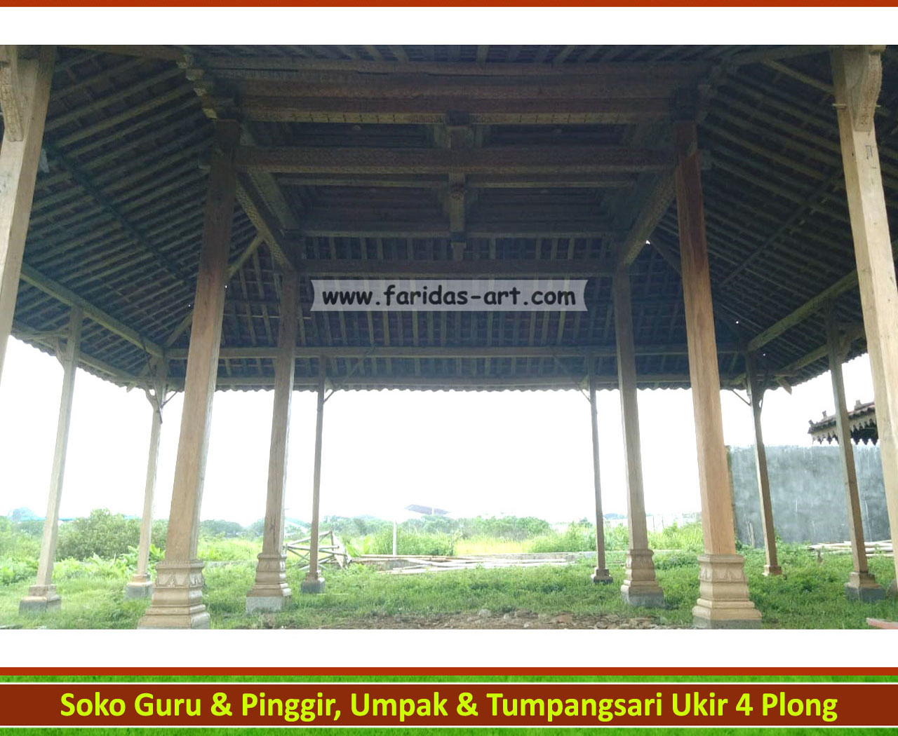Pendopo Joglo ~ Tumpangsari Ukir (4 Plong) 'Antik' 